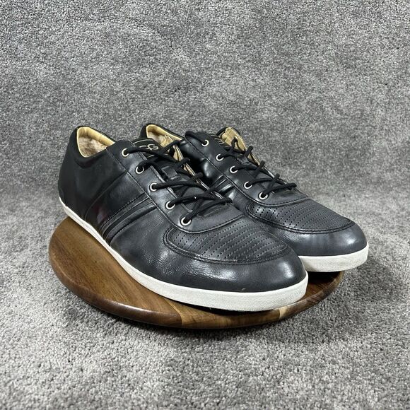 UGG Australia Brook-Lin Men Size 18 Black Leather Business Casual Shoes Used main image 8